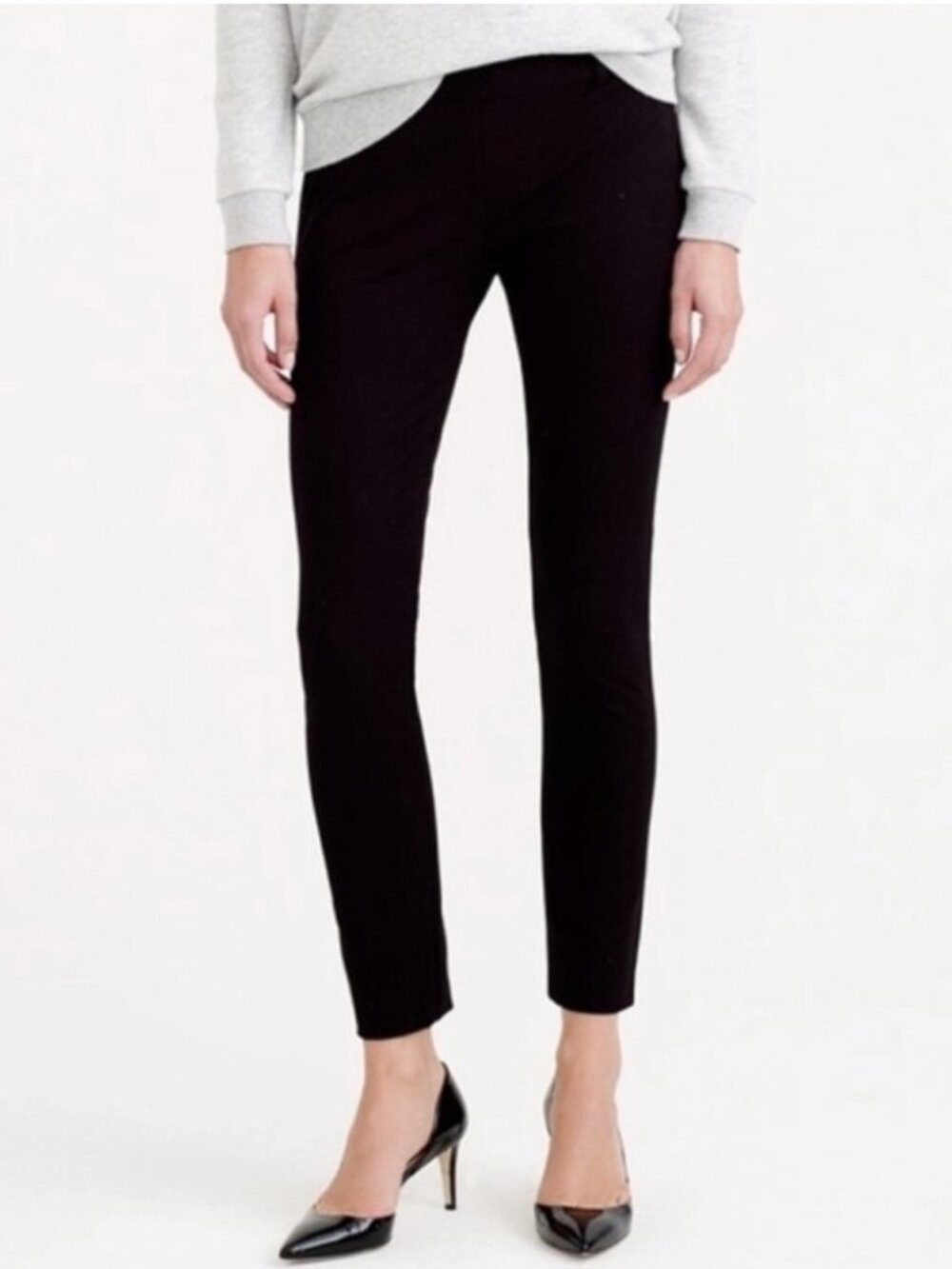 J Crew Minnie Black Stretch Pants Size 2
